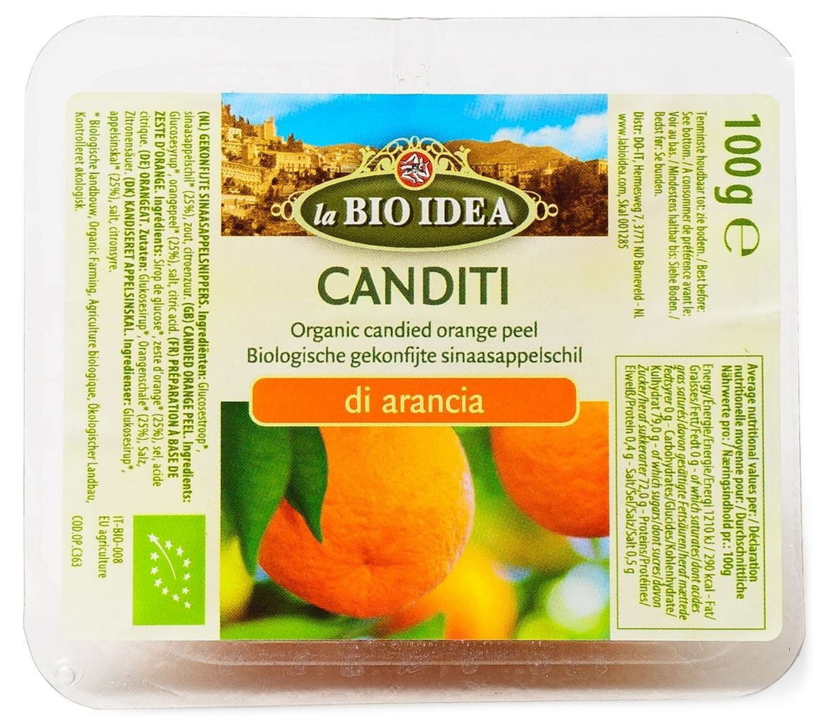 Kandierte Orangenschale BIO 100 g - LA BIO IDEA