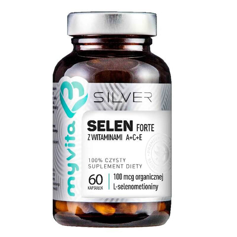 Selen FORTE mit Vitamin A + C + E 60 MYVITA SILVER PURE Kapseln