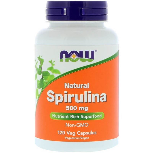 Natürliches Spirulina 500 mg 120 Kapseln NOW FOODS Hover Image