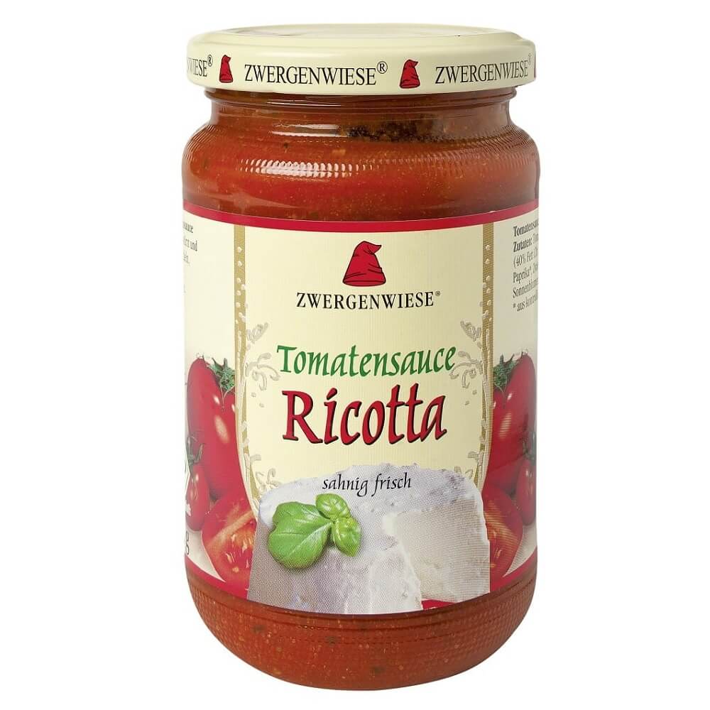 Glutenfreie Tomaten-Ricotta-Sauce BIO 350 g - ZWERGENWIESE