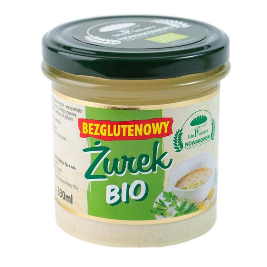 Glutenfreie Bio-Suppe von BIODAKER NOWAKOWSKI in 330 ml Glas, cremig und frisch, mit natürlichen Zutaten.