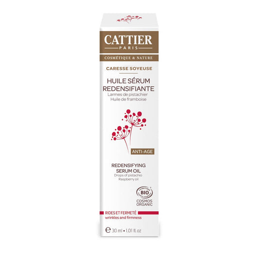 Beruhigendes Gesichtsserum für empfindliche Haut von CATTIER, 30 ml, flüssige Textur in einer Pipettenflasche.