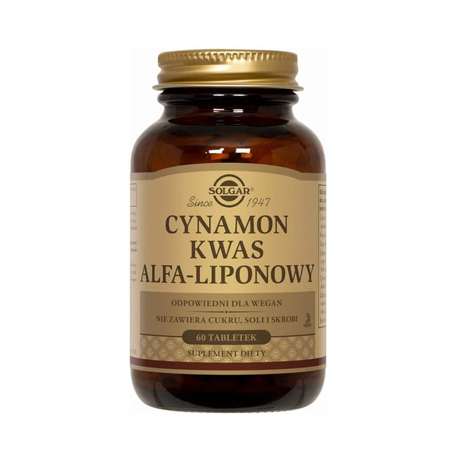 Zimt Alpha-Liponsäure 60 Tabletten SOLGAR Hover Image