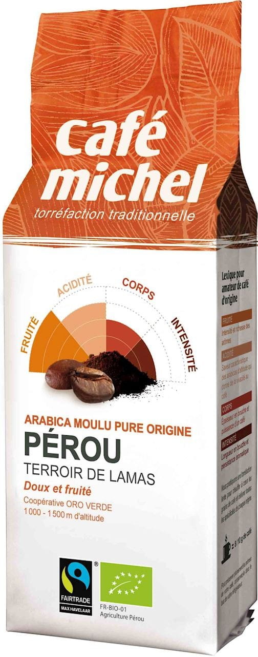 Gemahlener Kaffee Arabica Peru fair gehandelt BIO 250 g - CAFE MICHEL