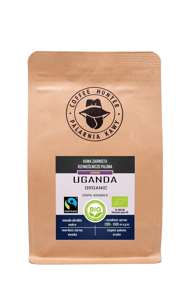Arabica-Kaffeebohnen 100% Uganda Fairtrade BIO 250 g - COFFEE HUNTER Immagine principale del prodotto