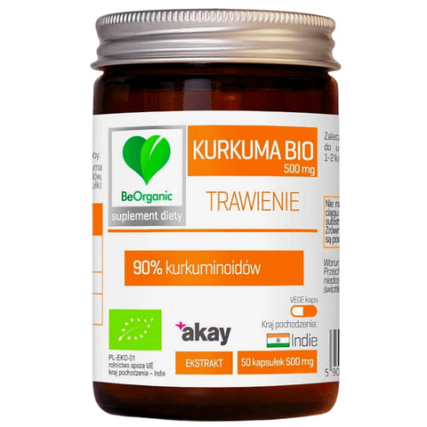 Kurkuma BIO Verdauung 90% Curcuminoide 500 MG Stress 50 Kapseln beorganic MEDICALINE