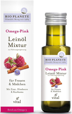 Omega Pink - Mischung mit Leinöl (Himbeere und Zimt) BIO 100 ml - BIO PLANETE