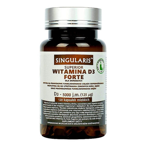 Vitamin D3 FORTE 5000 IE Vitamin D - 3 FORTE 120 SINGULARIS Weichkapseln