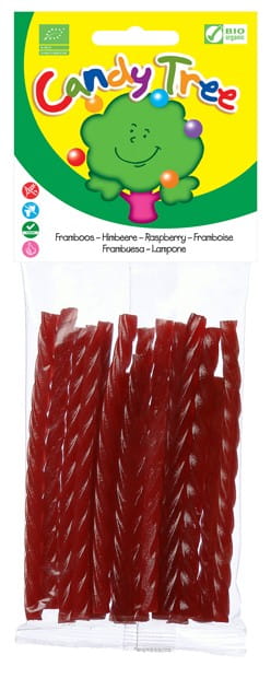 Spiral Jelly Beans mit Himbeergeschmack glutenfrei BIO 75 g - CANDY TREE