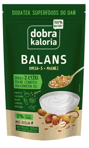 Superfood-Mischung Balans von DOBRA KALORIA, 200g, mit bunten getrockneten Früchten und Samen, gesund und nährstoffreich
