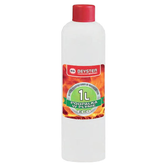 Flüssiger Grillanzünder von BEYSTER, 1000 ml Flasche, ideal zum Anzünden von Grills, mit praktischer Pumpflasche für einfachen Gebrauch.