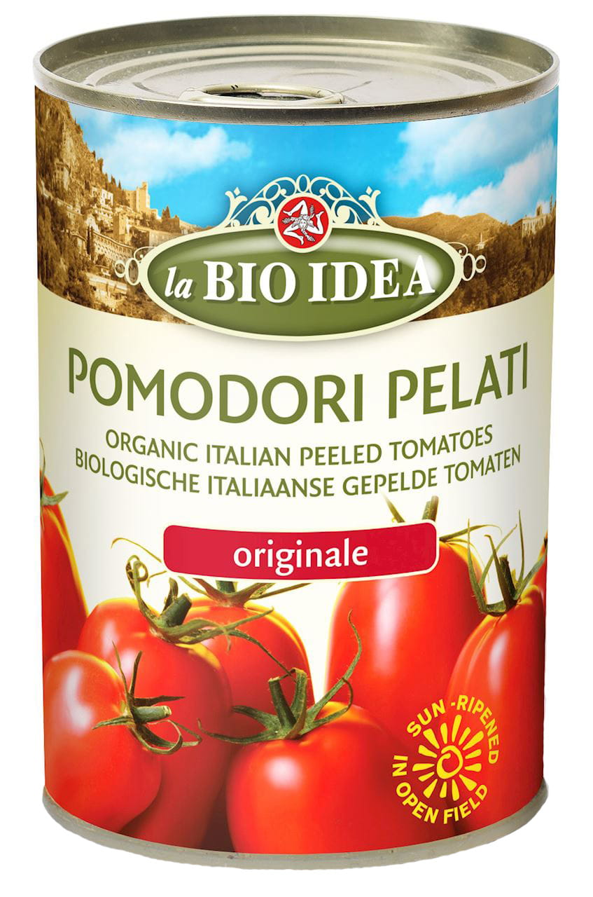 Pelati-Tomaten ohne Haut in der Dose BIO 400 g - LA BIO IDEA