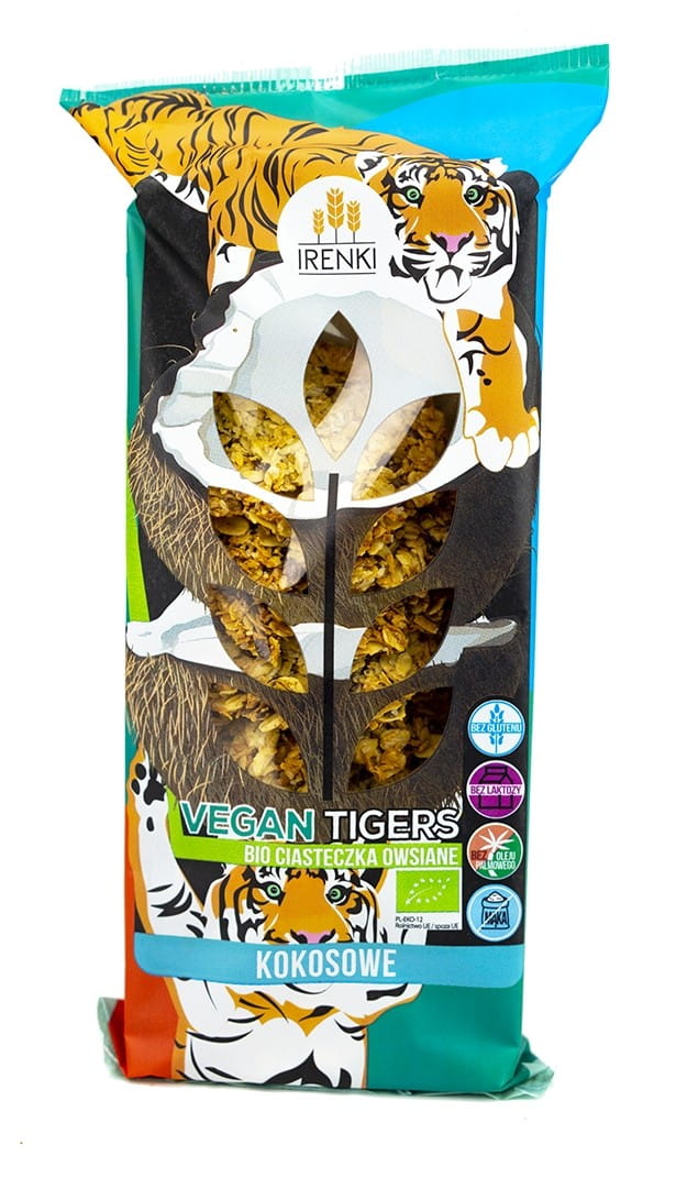 Vegane Haferkekse mit Kokosflocken glutenfrei BIO 120 g - IRENKI Hover Image