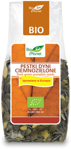 Dunkelgrüne Kürbiskerne (in Europa angebaut) BIO 150 g - BIO PLANET