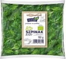 Frischer Bio-Babyspinat von BIO PLANET, ca. 150 g, grüner Babyspinat in einer transparenten Verpackung.