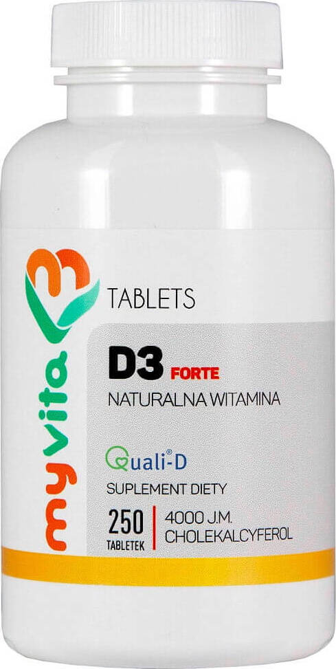 Vitamin D3 FORTE D - 3 4000iu 250 Tabletten MYVITA