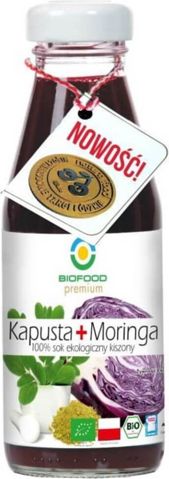 Roter Sauerkrautsaft mit Moringa BIO 200 ml - BIO FOOD