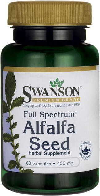 Alfalfa fs Luzernesamen 400 mg 60 Kapseln SWANSON Hover Image