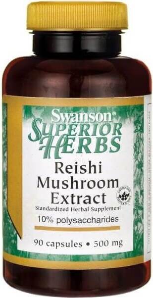 Reishi-Pilz-Extrakt Reishi-Pilz-Extrakt 500 mg 90 Kapseln SWANSON Hover Image