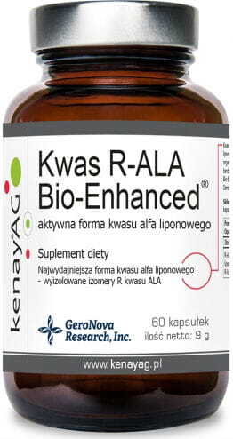 Die aktive Form der Alpha-Liponsäure R - ALA bio - Enhanced Acid 60 KENAY-Kapseln