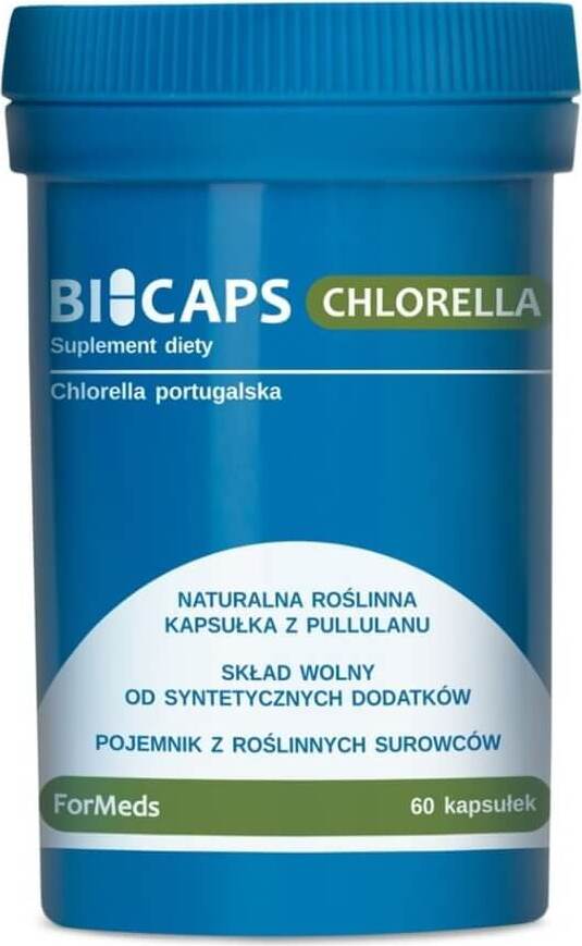 Bicaps Portugiesische Chlorella 530 mg 60 Portionen 60 FORMEDS-Kapseln Hover Image