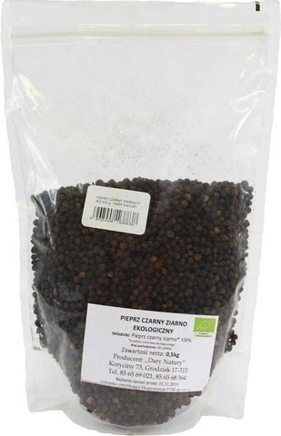 Schwarze Pfefferkörner BIO 500 g - HORECA DARY NATURY