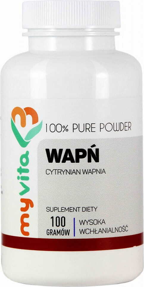 Calcium Calciumcitrat reines Pulver ohne Zusatzstoffe 100g MYVITA Hover Image