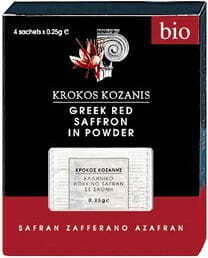 Safranpulver BIO (4 x 025 g) 1 g - KROKOS KOZANIS