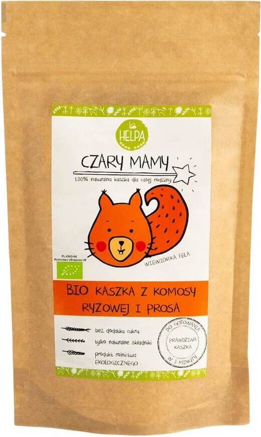 BIO Quinoa-Hirsebrei von HELPA, 200 g, cremiger Brei aus Quinoa und Hirse für gesunden Genuss, in der Verpackung sichtbar