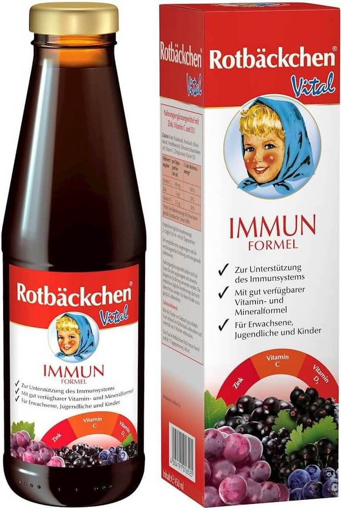 Mehrfruchtsaft mit Zink, Vitamin C und D3 450 ml - ROTBACKCHEN