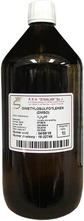 Dimethylsulfoxid dmso Glasflasche 1000ml STANLAB Hover Image