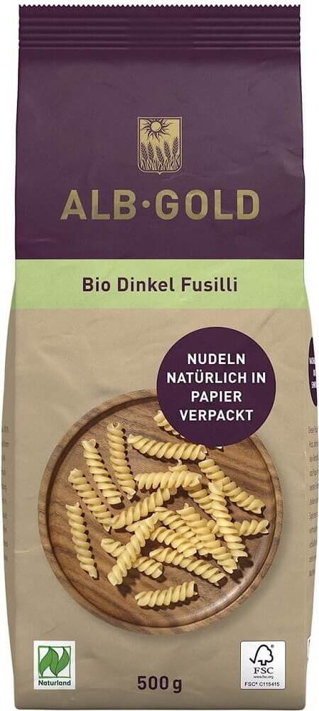 Nudeln (Dinkel) BIO-Gimlets 500 g - ALB GOLD Hovedbillede