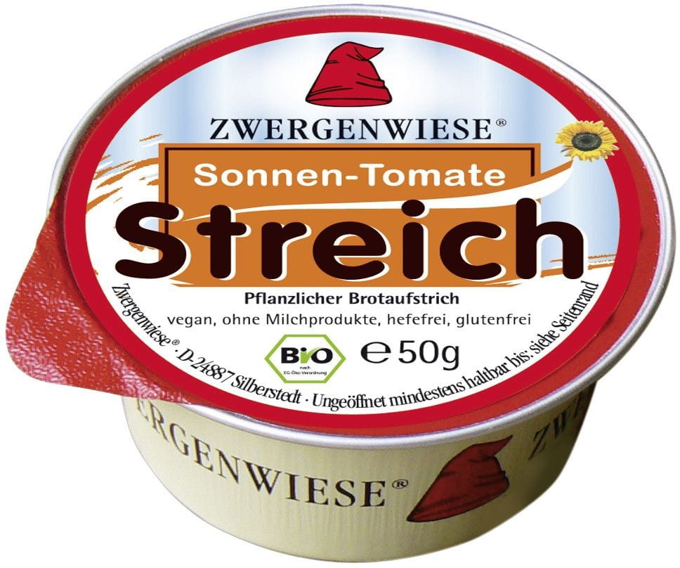 Sonnenblumenpaste mit getrockneten Tomaten glutenfrei BIO 50 g - ZWERGENWIESE