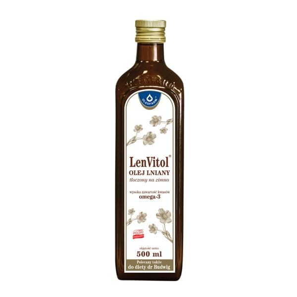 Lenvitol kaltgepresstes Leinöl 500ml OLEOFARM 主图