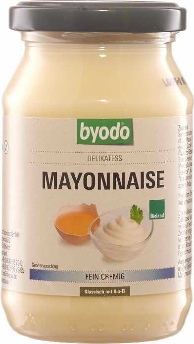Mayonnaise 80 % Fett ohne Gluten BIO 250 ml BYODO Hover Image