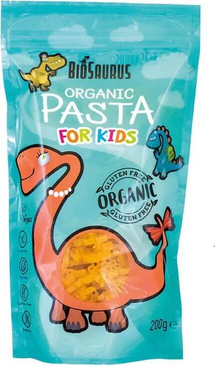 Glutenfreie Nudeln für Kinder BIO 200 g BIOSAURUS