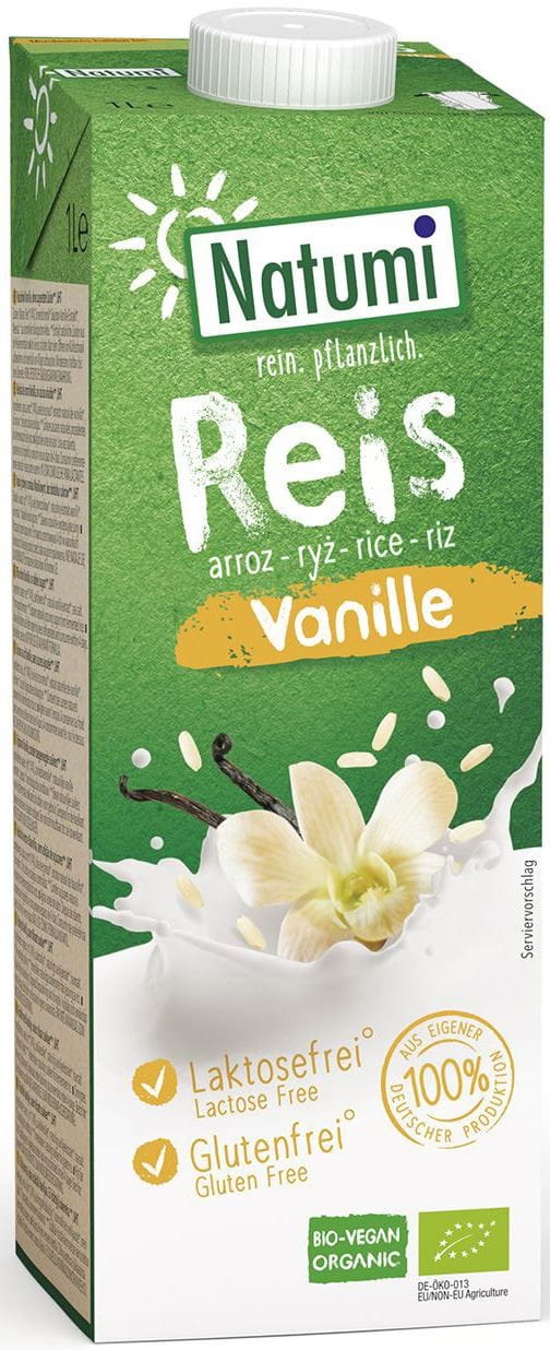 Glutenfreies Reis-Vanille-Getränk BIO 1000 ml - NATUMI Fő kép