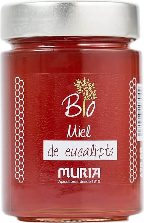 Eukalyptushonig BIO von MURIA in 470 g Glas, naturbelassen, flüssig, mit Eukalyptusduft, ideal für gesunde Ernährung.