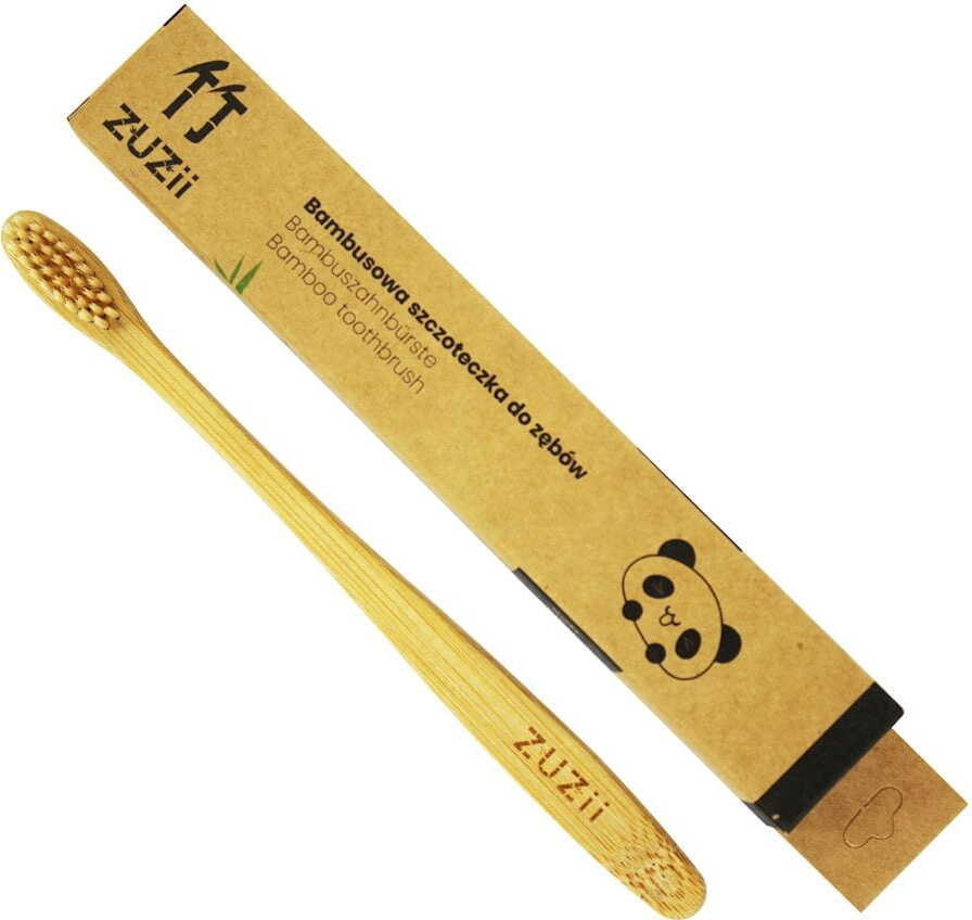 Zahnbürste für Erwachsene Bambus beige - ZUZII