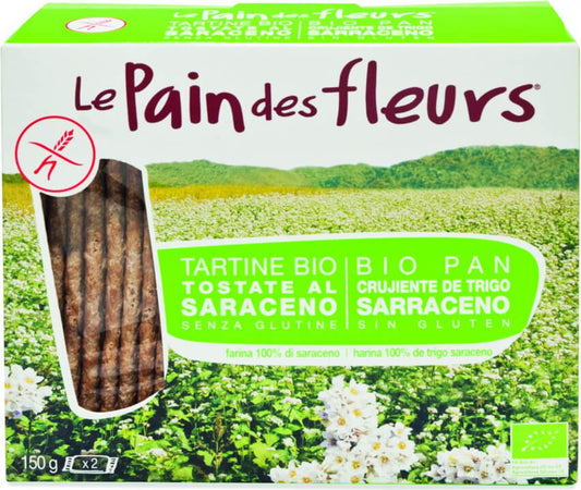 Glutenfreies Bio-Buchweizenknusperbrot von ECOR, 150 g, knuspriges glutenfreies Brot aus Buchweizen für gesundes Frühstück