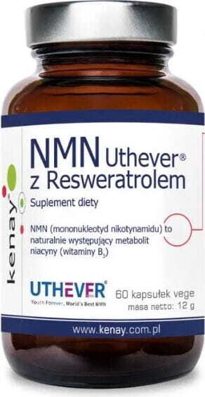 NMN uthevel Nicotinamid-Mononukleotid Niacin-Metabolit Vitamin B3 30 Kapseln KENAY