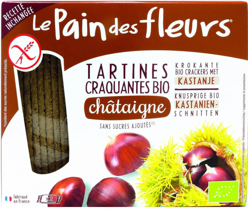 Kastanien-Knäckebrot glutenfrei BIO 150 g PAIN DES FLEURS
