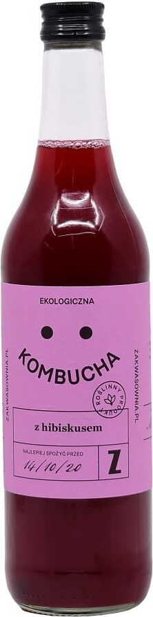 Kombucha mit Hibiskus glutenfrei BIO 500 ml - BESTELLUNG Hover Image