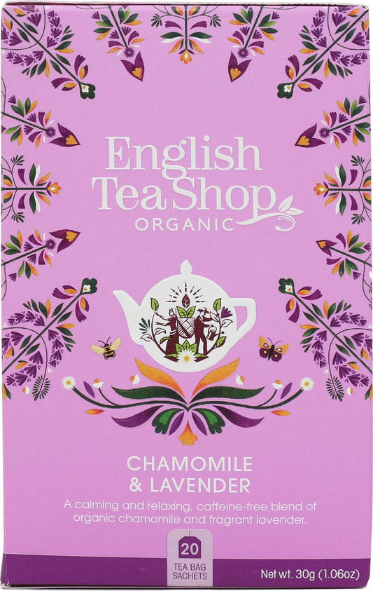 Kräutertee mit Kamille und Lavendel 20x1,5 g BIO 30 g ENGLISH TEA SHOP