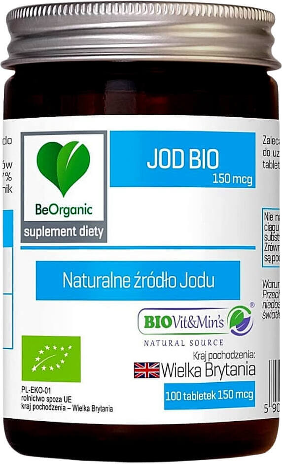 Jod BIO 100 Tabletten (150 mcg) - BE ORGANIC Hover Image