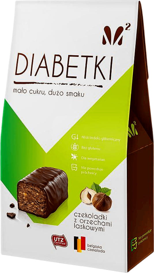 Zuckerfreie Diabetiker-Haselnuss-Pralinen 100 g EKOWITAL