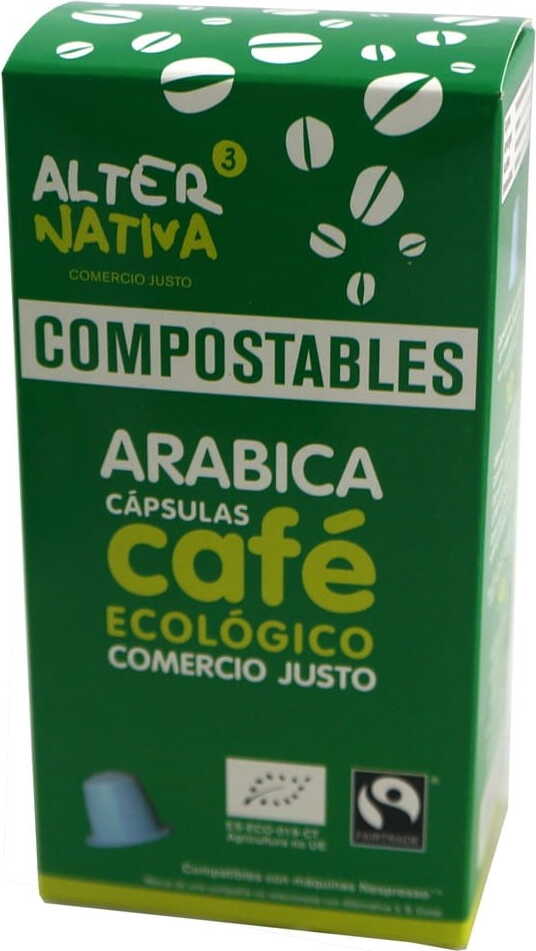 Arabica fair gehandelter Kaffee BIO 10 Kapseln für Nespresso - ALTERNATIVA Κύρια εικόνα προϊόντος