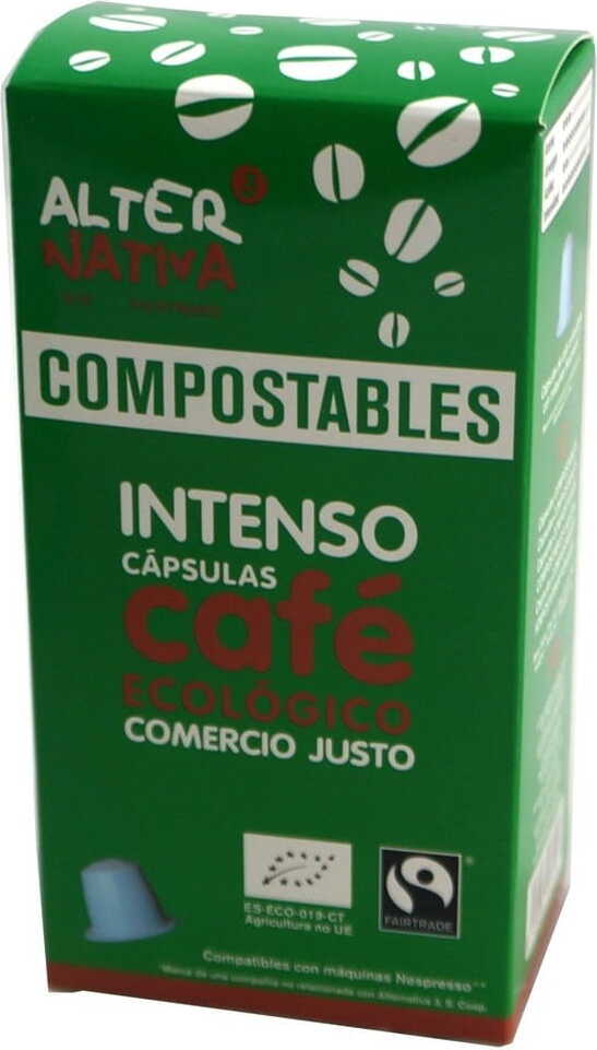 Arabica / Robusta Kaffee aus fairem Handel BIO 10 Nespresso-Kapseln - ALTERNATIVA Immagine principale del prodotto