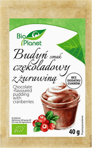 Schokoladenpudding mit Preiselbeeren BIO 40 g - BIO PLANET