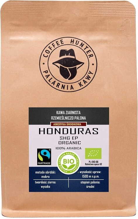 Arabica-Kaffeebohnen 100% Honduras fair gehandelt BIO 250 g - COFFEE HUNTER Κύρια εικόνα προϊόντος